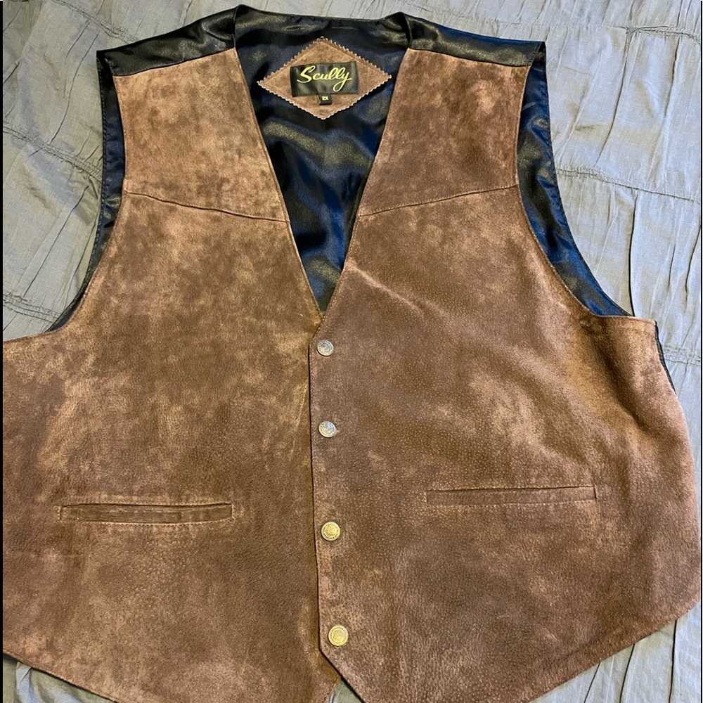 Scully 2X mens genuine leather vest